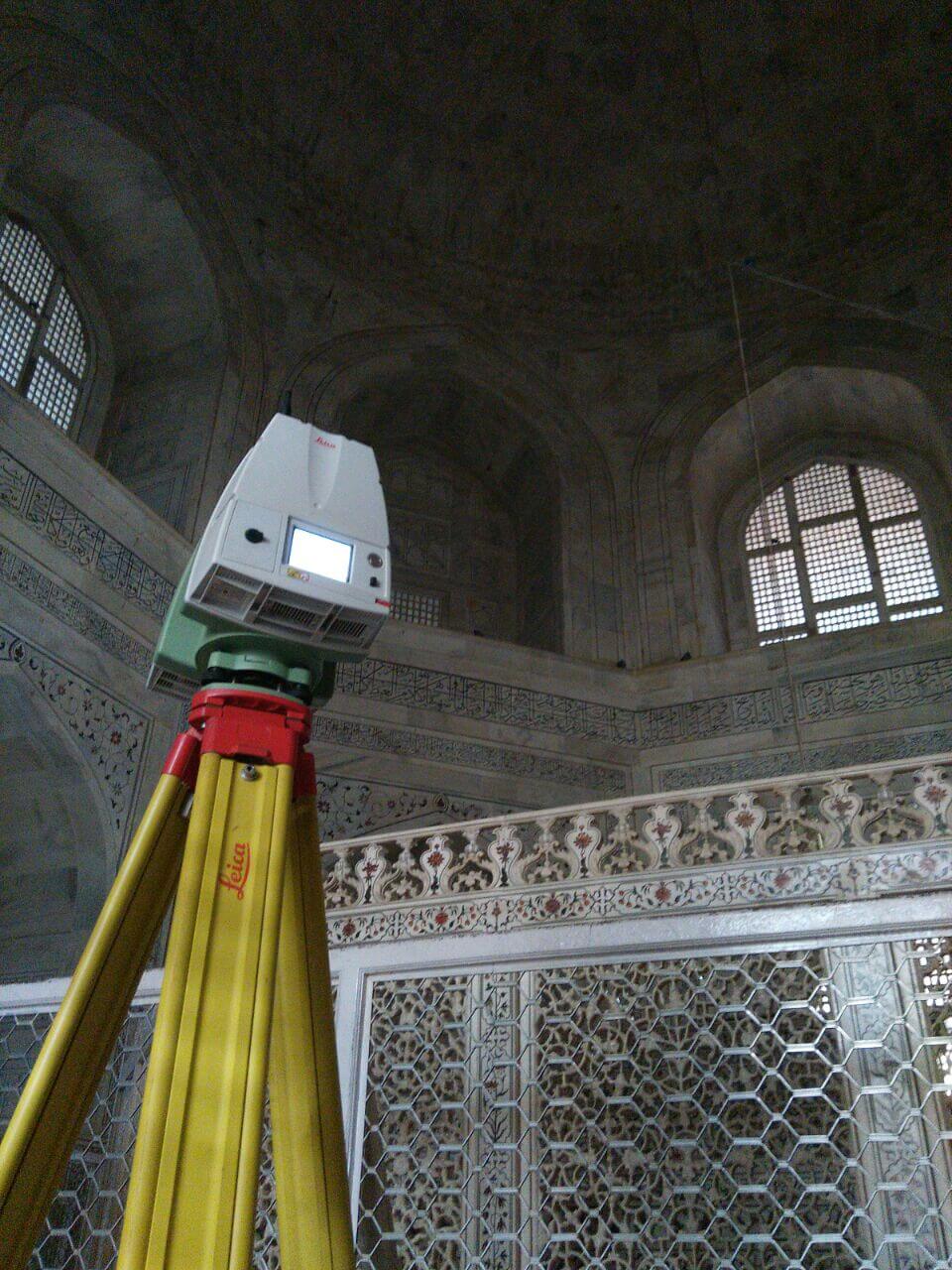 Laser Scanning the Taj Mahal